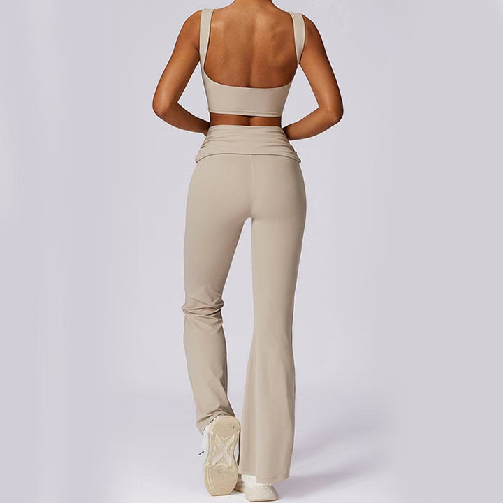 Buddha Stones Ärmelloses rückenfreies Träger-Tanktop, BH, ausgestellte Hose, Sport, Fitness, Yoga - image 63