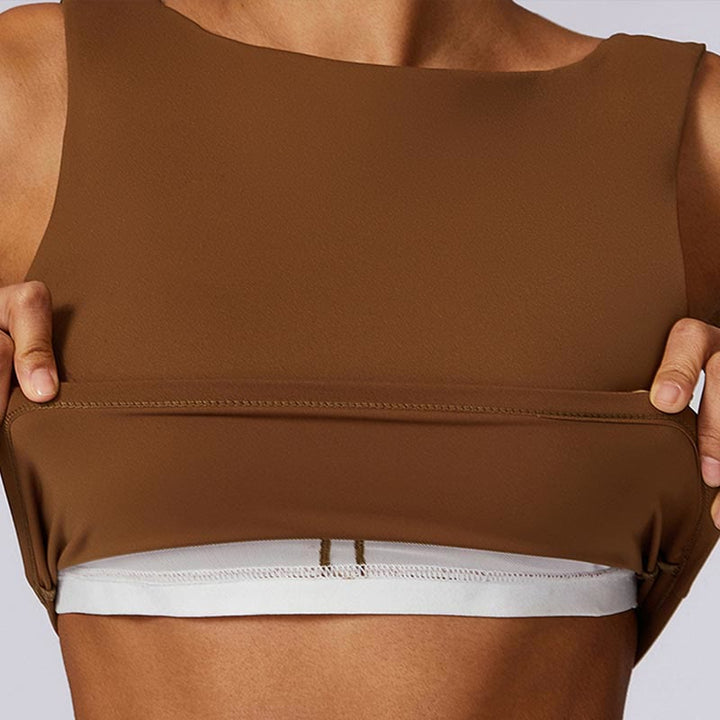 Buddha Stones Ärmelloses rückenfreies Träger-Tanktop, BH, ausgestellte Hose, Sport, Fitness, Yoga - image 67