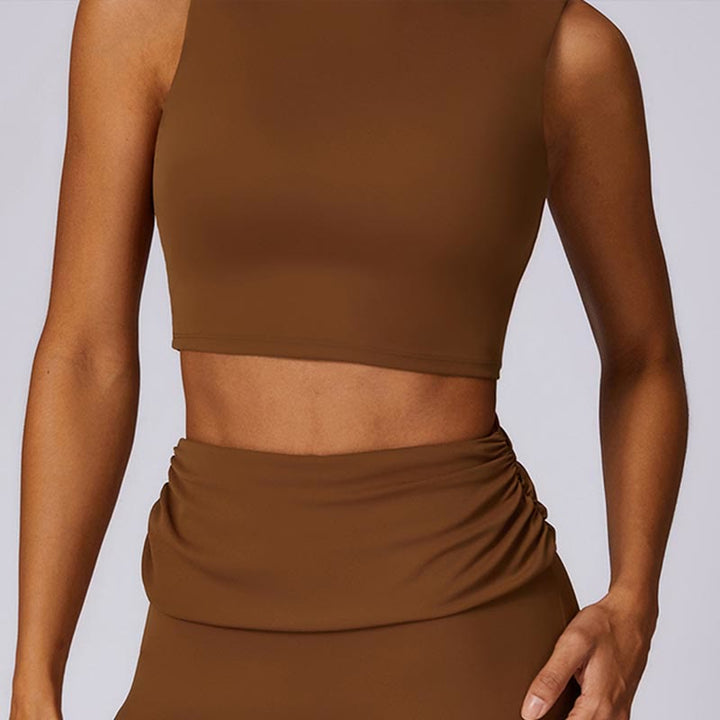 Buddha Stones Ärmelloses rückenfreies Träger-Tanktop, BH, ausgestellte Hose, Sport, Fitness, Yoga - image 66