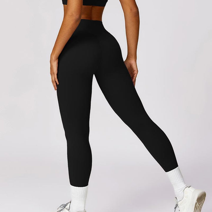 Buddha Stones Damen Kurzarm-T-Shirt, Oberteil, hohe Taille, Leggings, Hose für Sport, Yoga - image 8