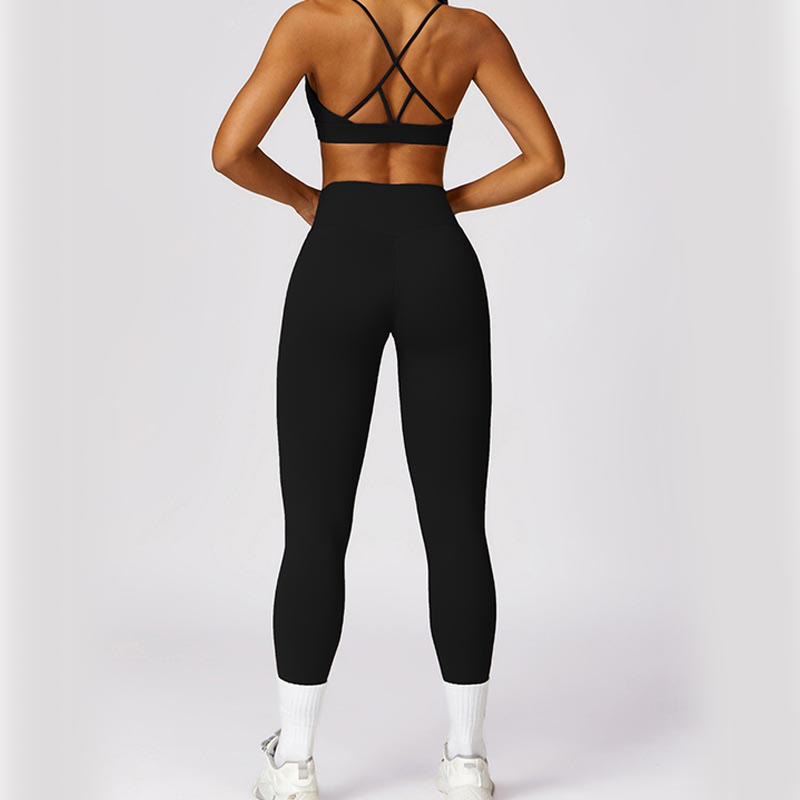 Buddha Stones Damen Kurzarm-T-Shirt, Oberteil, hohe Taille, Leggings, Hose für Sport, Yoga - image 12