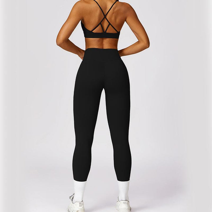 Buddha Stones Damen Kurzarm-T-Shirt, Oberteil, hohe Taille, Leggings, Hose für Sport, Yoga - image 12