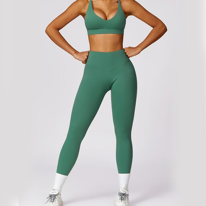 Buddha Stones Damen Kurzarm-T-Shirt, Oberteil, hohe Taille, Leggings, Hose für Sport, Yoga - image 40