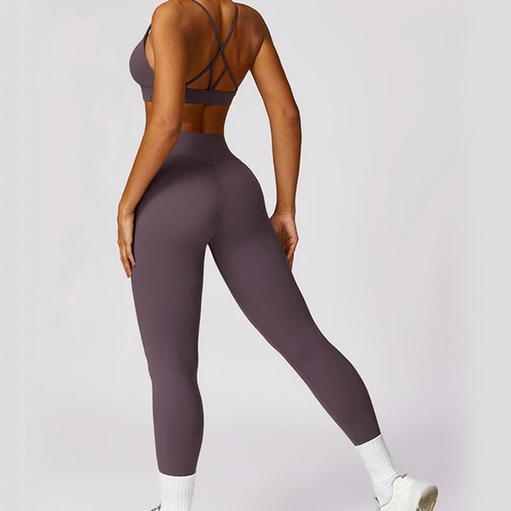 Buddha Stones Damen Kurzarm-T-Shirt, Oberteil, hohe Taille, Leggings, Hose für Sport, Yoga - image 54