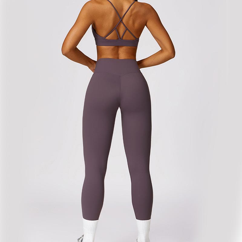 Buddha Stones Damen Kurzarm-T-Shirt, Oberteil, hohe Taille, Leggings, Hose für Sport, Yoga - image 55