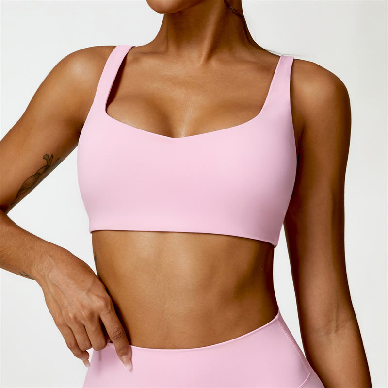 Buddha Stones Gym Sport Yoga Rückenfreier BH Crop Tank Top Shorts - Rosa - Spitze - US6, UK/AU10, EU38 (XL) - image 36