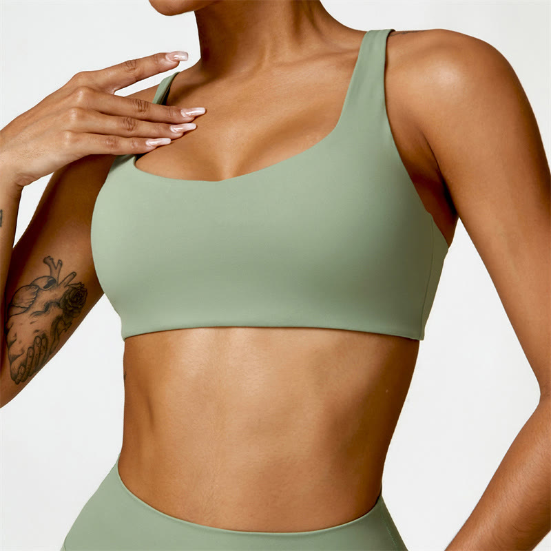 Buddha Stones Gym Sport Yoga Rückenfreier BH Crop Tank Top Shorts - Grün - Spitze - US6， UK/AU10，EU38 (XL) - image 25