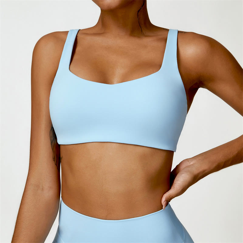 Buddha Stones Gym Sport Yoga Rückenfreier BH Crop Tank Top Shorts - Blau - Spitze - US6, UK/AU10, EU38 (XL) - image 12