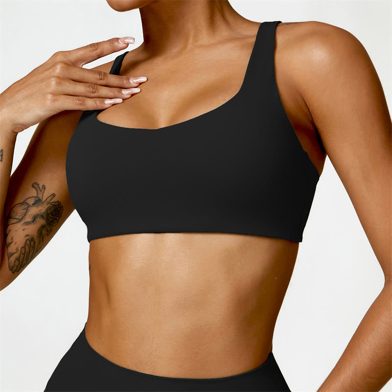Buddha Stones Gym Sport Yoga Rückenfreier BH Crop Tank Top Shorts - Schwarz - Spitze - US6， UK/AU10，EU38 (XL) - image 0