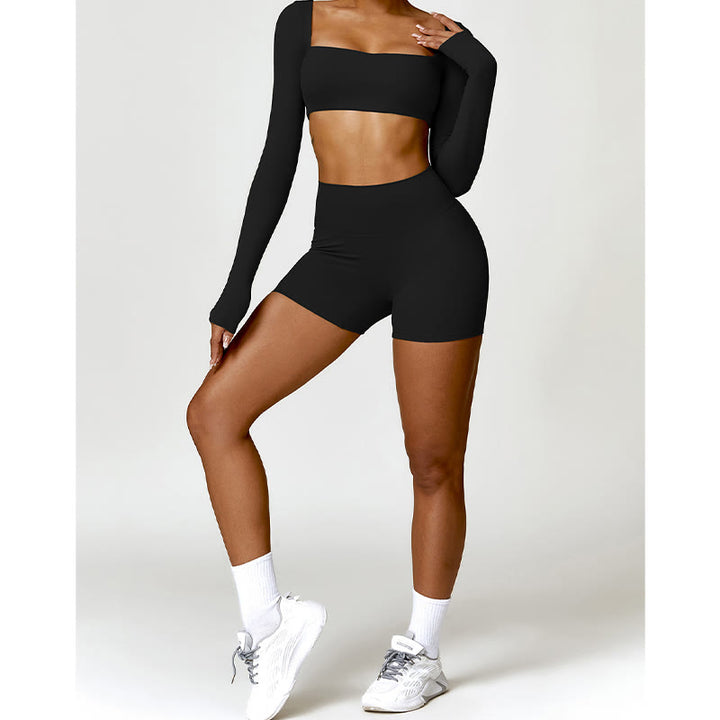 Buddha Stones Gym Sport Yoga Rückenfreier BH Crop Tank Top Shorts - image 7