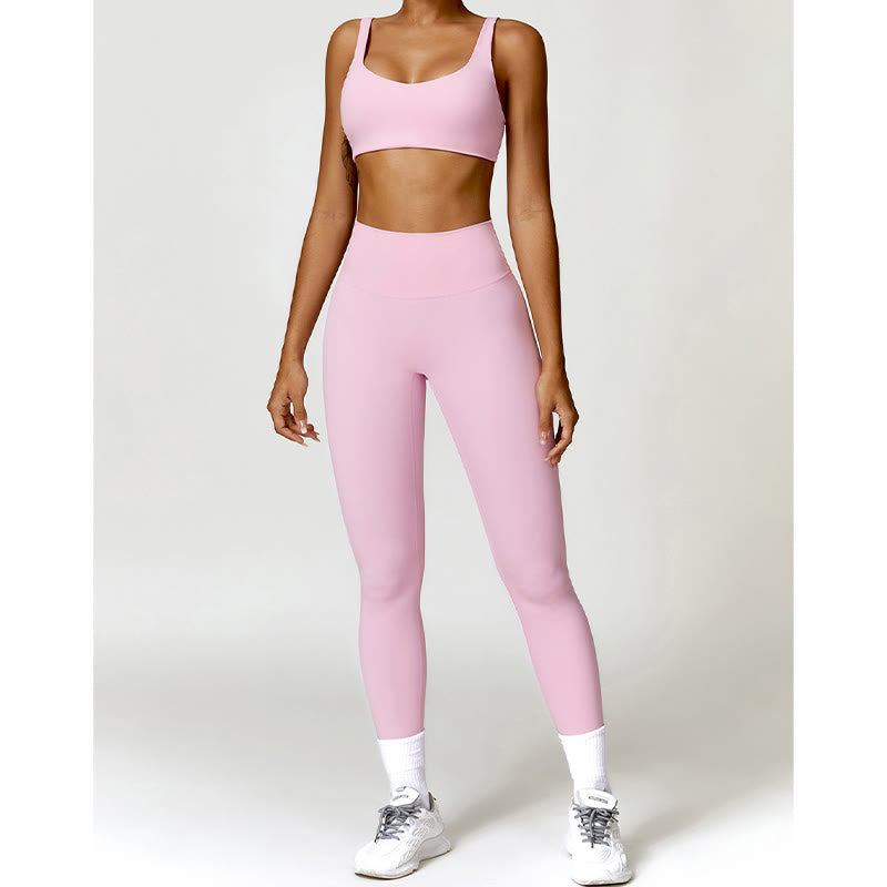 Buddha Stones Gym Sport Yoga Rückenfreier BH Crop Tank Top Shorts - image 41