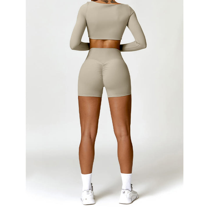 Buddha Stones Gym Sport Yoga Rückenfreier BH Crop Tank Top Shorts - image 49