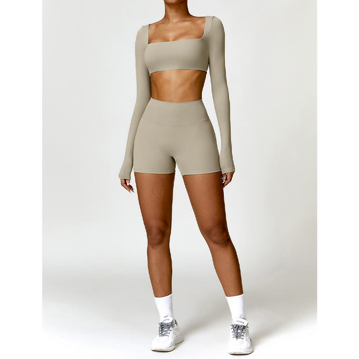 Buddha Stones Gym Sport Yoga Rückenfreier BH Crop Tank Top Shorts - image 58