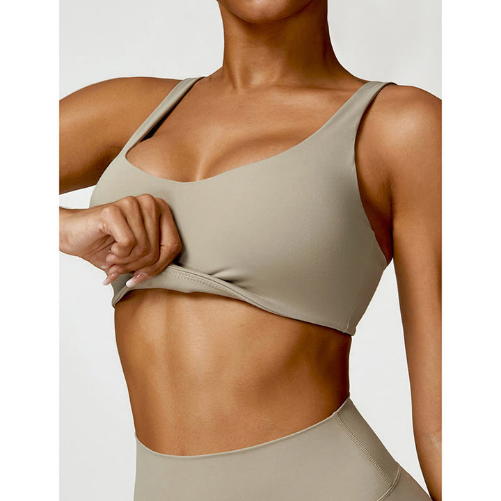 Buddha Stones Gym Sport Yoga Rückenfreier BH Crop Tank Top Shorts - image 50