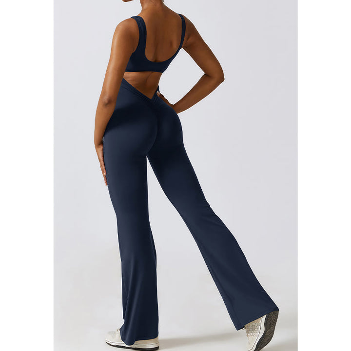 Buddha Stones Damen-Workout-Overall, ärmellos, Schlaghose, Sport, Fitness, Yoga-Bodysuit - image 22