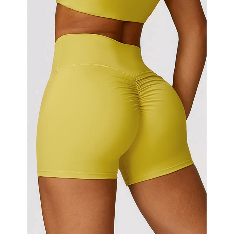 Buddha Stones Gym Sport Yoga Rückenfreier BH Crop Tank Top Atmungsaktive Shorts - image 43