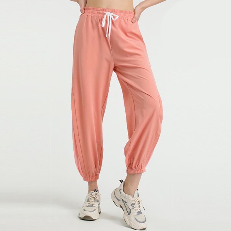 Buddha Stones Hohe Taille Lockere Fitness Yoga Sport Trainingshose Mit Taschen - Rosa - US8-10， UK/AU12-14，EU40-42 (XL)  - image 11