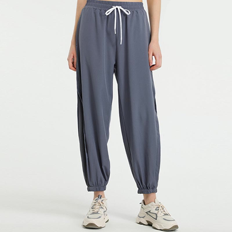 Buddha Stones Hohe Taille Lockere Fitness Yoga Sport Trainingshose Mit Taschen - image 2