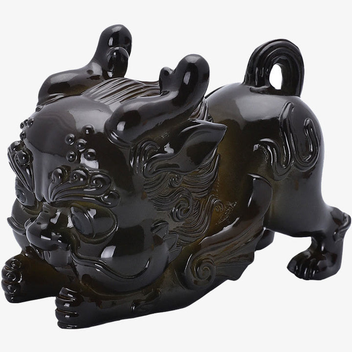 Buddha Steine ​​Farbwechsel Kleine PiXiu Barren Harz Tee Haustier Reichtum Hause Figur Dekoration - image 4