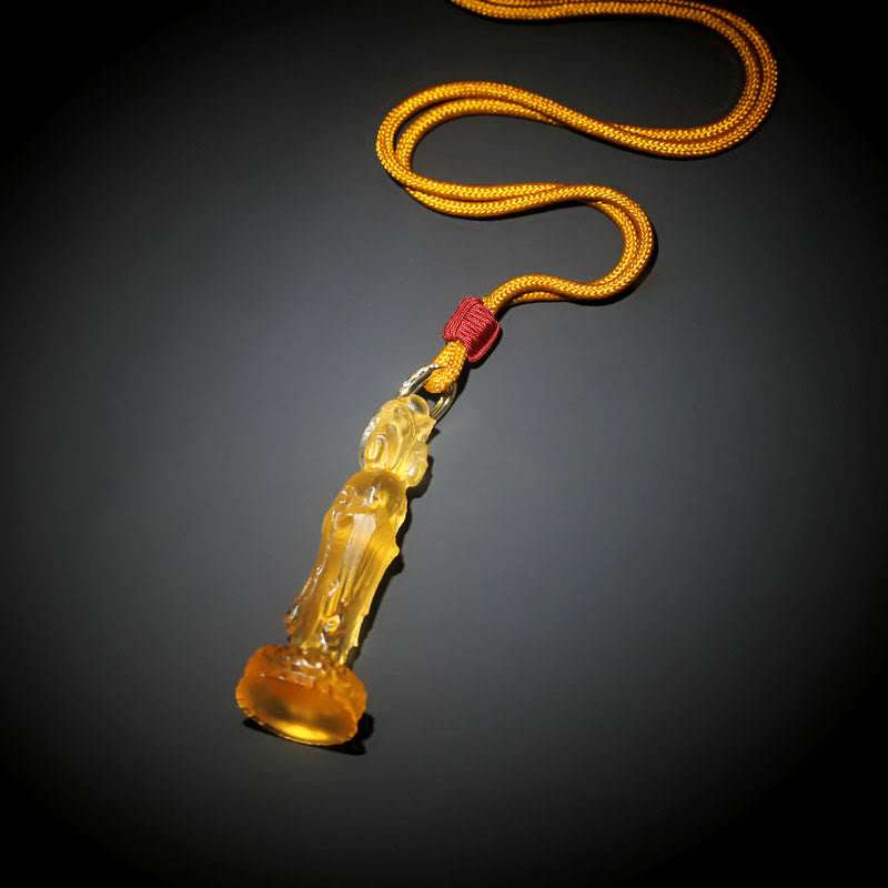 Buddha Steine ​​Avalokitesvara Buddha Liuli Harmonie Halskette - image 3