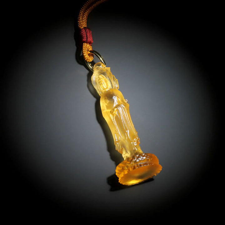 Buddha Steine ​​Avalokitesvara Buddha Liuli Harmonie Halskette - image 2