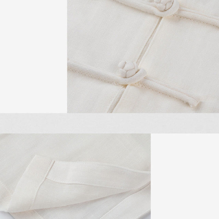 Buddha-Steine, einfarbig, Frosch-Knopf, Meditation, Gebet, spirituelles Zen, Tai Chi, Qigong, Praxis, Unisex-Kleidungsset - image 16