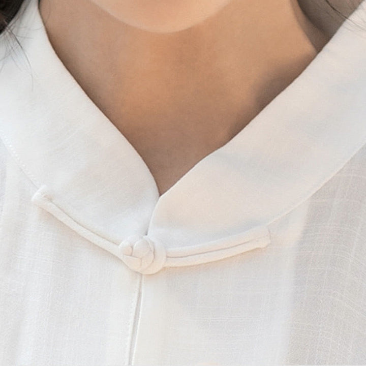 Buddha-Steine, einfarbig, Frosch-Knopf, Meditation, Gebet, spirituelles Zen, Tai Chi, Qigong, Praxis, Unisex-Kleidungsset - image 14