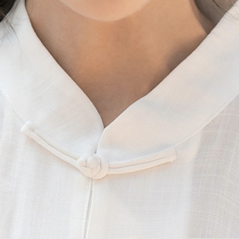 Buddha-Steine, einfarbig, Frosch-Knopf, Meditation, Gebet, spirituelles Zen, Tai Chi, Qigong, Praxis, Unisex-Kleidungsset - image 14