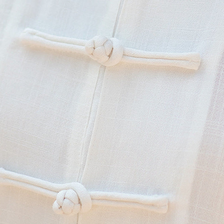 Buddha-Steine, einfarbig, Frosch-Knopf, Meditation, Gebet, spirituelles Zen, Tai Chi, Qigong, Praxis, Unisex-Kleidungsset - image 17