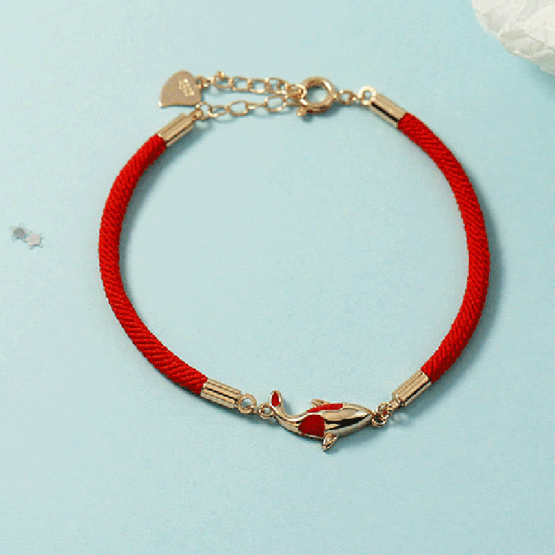 Buddha Steine ​​Kupfer Koi Fisch Reichtum Halskette Anhänger Rotes Seil Armband Ohrringe Set - image 4