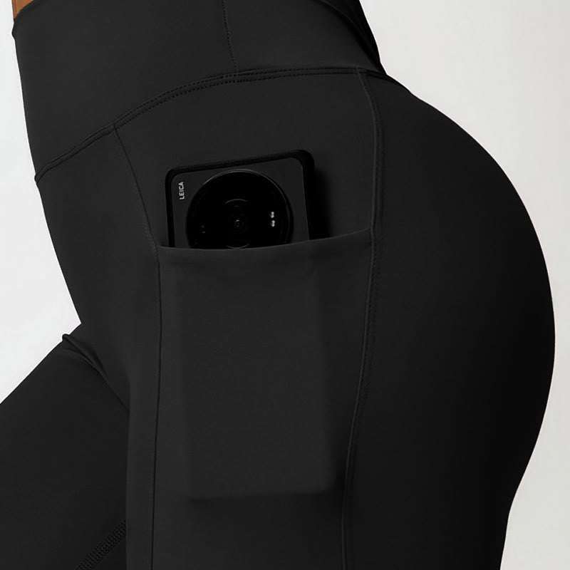 Buddha Stones Einfarbig Neckholder-BH Langarm Crop Tank Top Hose Sport Fitness Gym Yoga Outfits - image 34