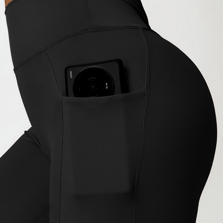 Buddha Stones Einfarbig Neckholder-BH Langarm Crop Tank Top Hose Sport Fitness Gym Yoga Outfits - image 34