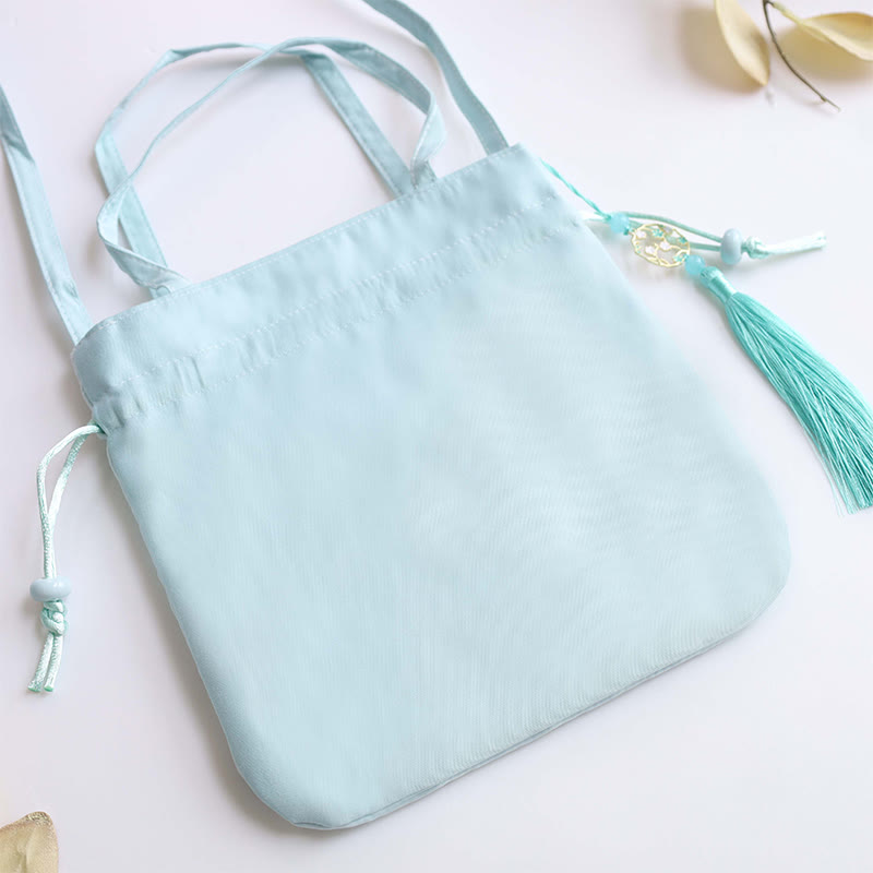 Buddha Stones Suzhou Stickerei Lotus Hirsch Epiphyllum Pfingstrose Kaninchen Baumwoll-Leinen Tote Crossbody Tasche Schultertasche Handtasche - image 3
