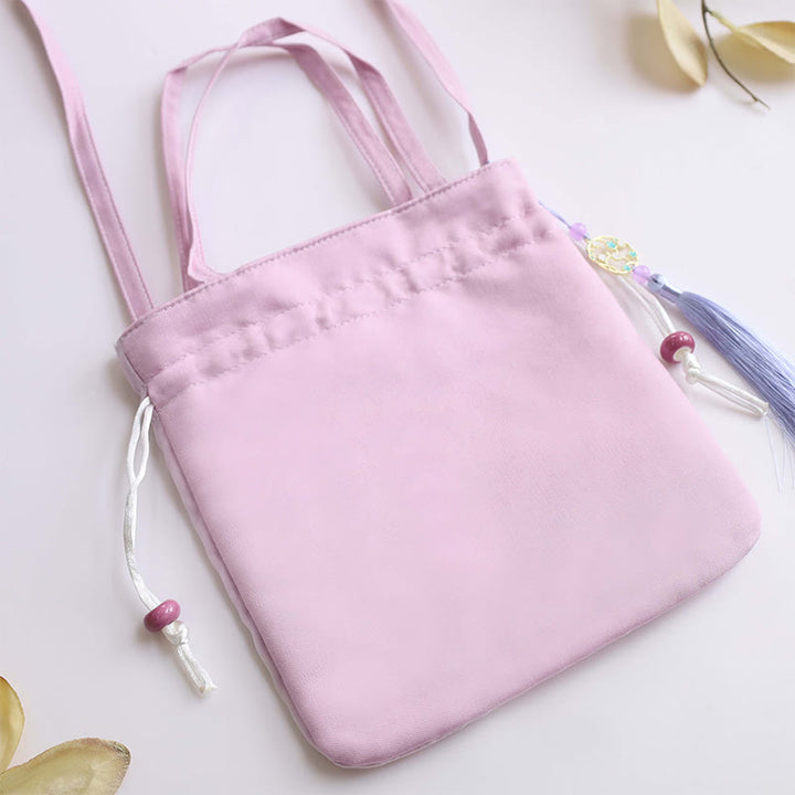 Buddha Stones Suzhou Stickerei Lotus Hirsch Epiphyllum Pfingstrose Kaninchen Baumwoll-Leinen Tote Crossbody Tasche Schultertasche Handtasche - image 10