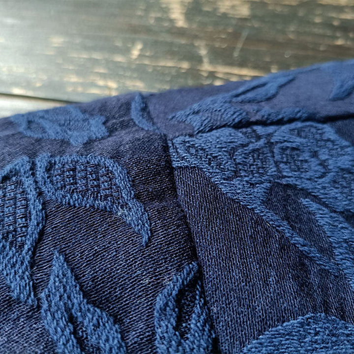 Buddha Stones Flower Jacquard-Jacke mit V-Ausschnitt und langen Ärmeln - image 12