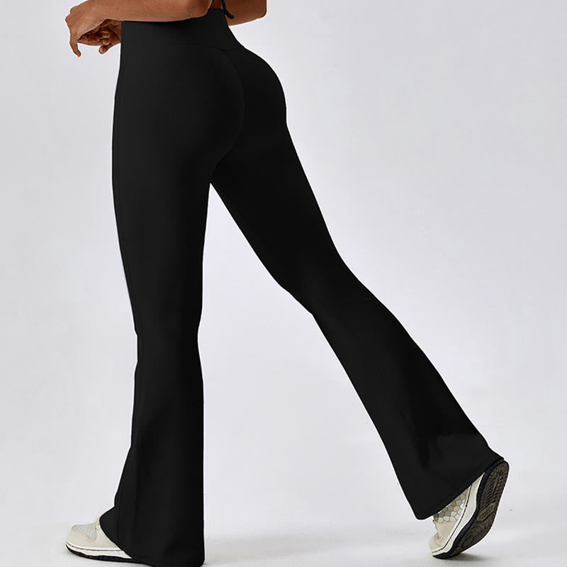 Buddha Stones Ärmelloses bauchfreies Tanktop Schlaghose Sport Fitness Yoga - image 24