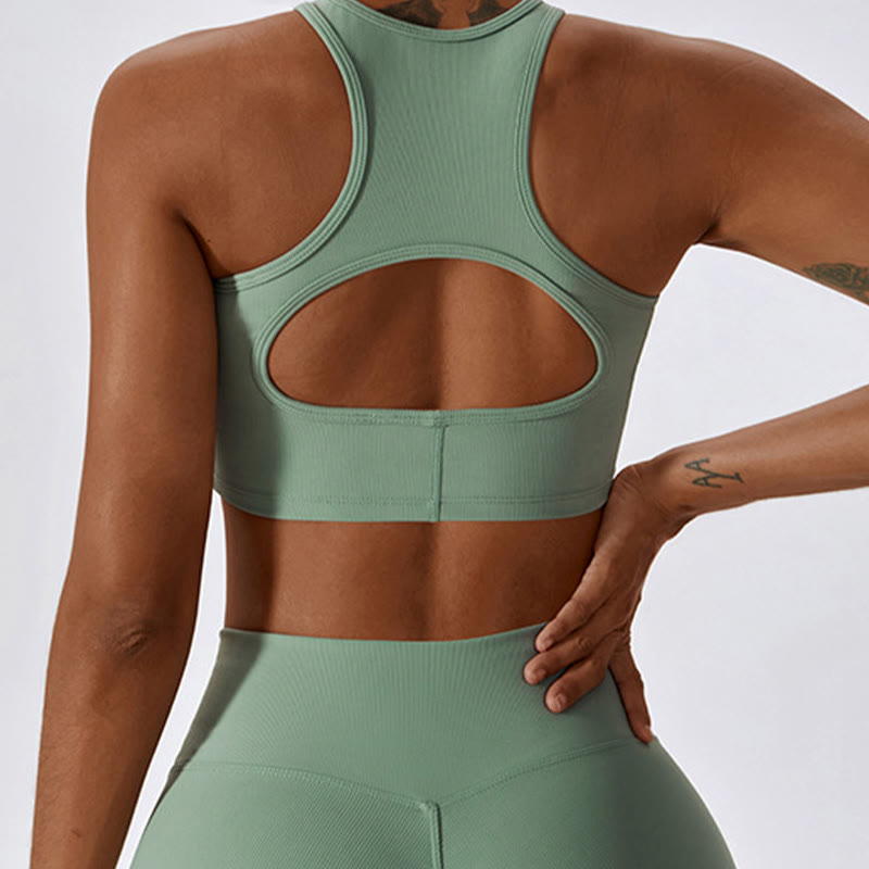 Buddha Stones Ärmelloses bauchfreies Tanktop Schlaghose Sport Fitness Yoga - image 29