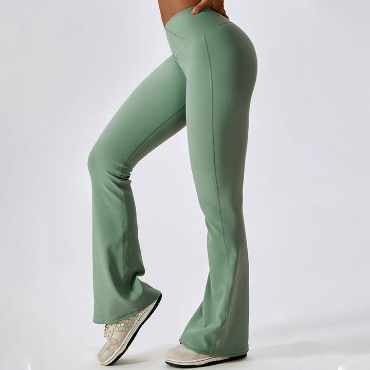 Buddha Stones Ärmelloses bauchfreies Tanktop Schlaghose Sport Fitness Yoga - image 32