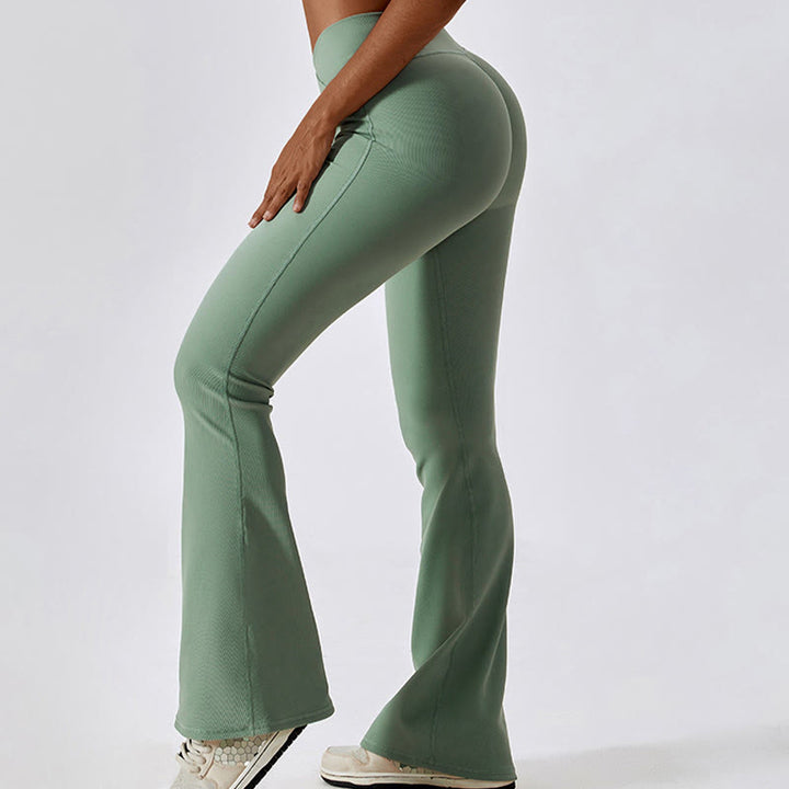 Buddha Stones Ärmelloses bauchfreies Tanktop Schlaghose Sport Fitness Yoga - image 33