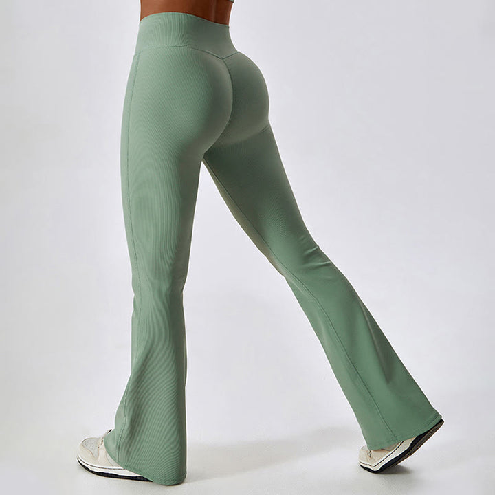 Buddha Stones Ärmelloses bauchfreies Tanktop Schlaghose Sport Fitness Yoga - image 31