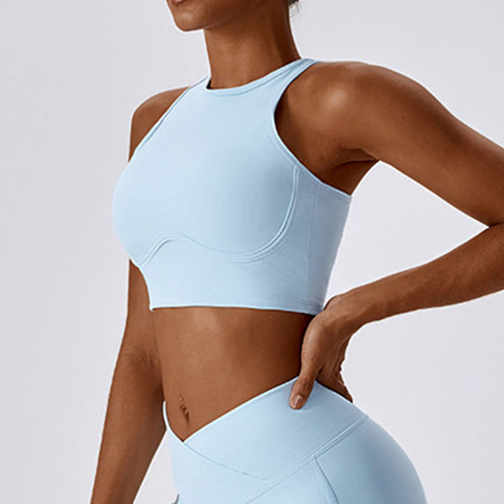 Buddha Stones Ärmelloses bauchfreies Tanktop Schlaghose Sport Fitness Yoga - image 38