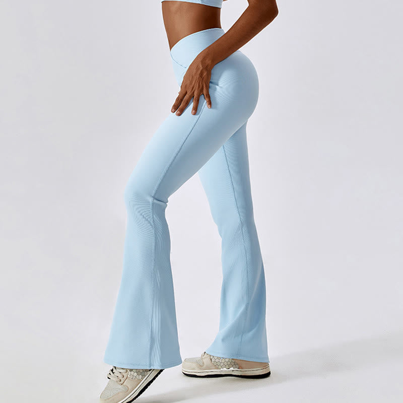 Buddha Stones Ärmelloses bauchfreies Tanktop Schlaghose Sport Fitness Yoga - image 46