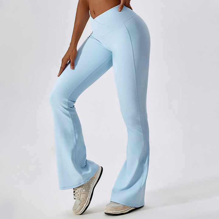 Buddha Stones Ärmelloses bauchfreies Tanktop Schlaghose Sport Fitness Yoga - image 45