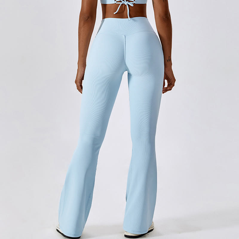 Buddha Stones Ärmelloses bauchfreies Tanktop Schlaghose Sport Fitness Yoga - image 47