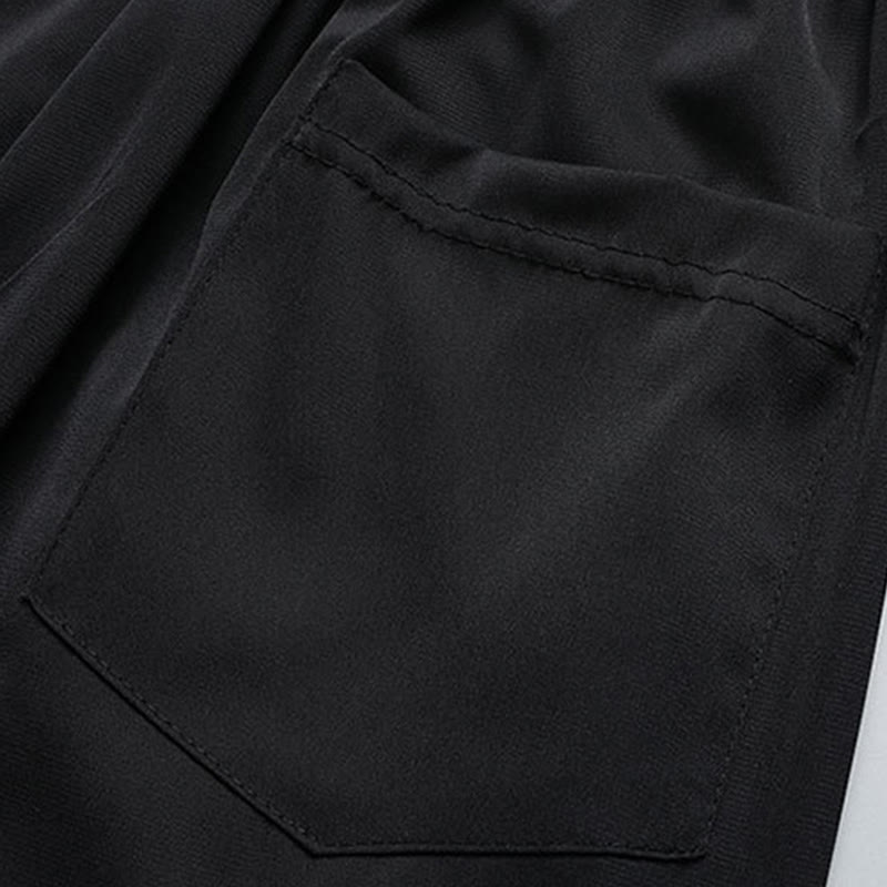 Buddha-Steine, Kiefernbaum, Pavillon, Garten, Tang-Anzug, Hanfu, traditionelle Uniform, kurzärmeliges Oberteil und Hose, Kleidung für Herren - image 16