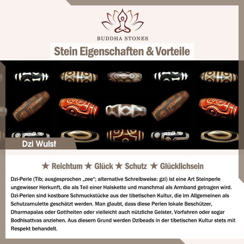 Buddha Stones Tibetische Neun-Augen-Dzi-Perlen-Schutzschnur-Halskette - image 13