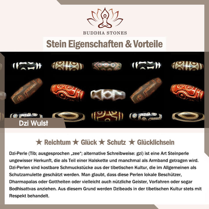 Buddha Stones Tibetische Neun-Augen-Dzi-Perlen-Schutzschnur-Halskette - image 13