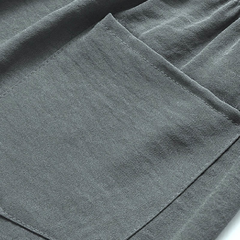 Buddha-Steine, Drache, Fu-Charakter, Tang-Anzug, traditionelles Kurzarmhemd, Hose mit weitem Bein, Kleidung für Herren - image 8