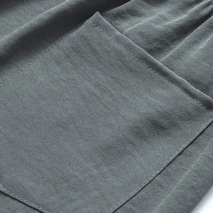 Buddha-Steine, Drache, Fu-Charakter, Tang-Anzug, traditionelles Kurzarmhemd, Hose mit weitem Bein, Kleidung für Herren - image 8