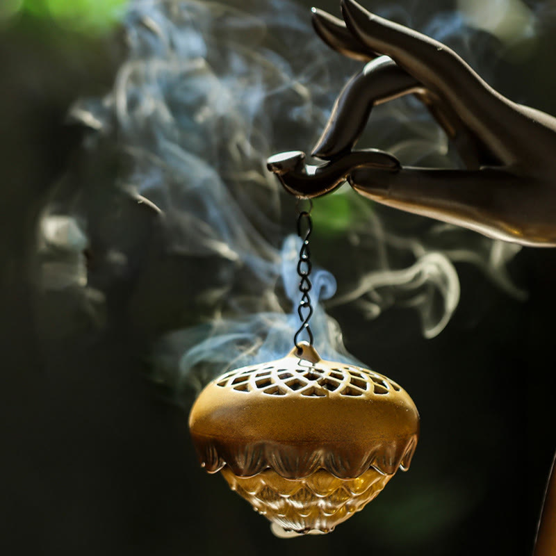 Buddha-Steine, LED-Buddha-Hand, Rückfluss-Rauchbrunnen, heilender Keramikstab, Weihrauchbrenner, Dekoration - image 4